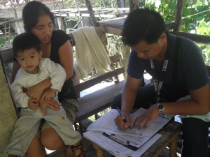 NHTS-PR staff conducting assessment in Hungduan, Ifugao
