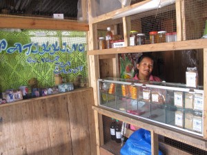 Manang Ligaya continues to develop her products to ensure their marketability. During the visit, most of her products have already been sold and only few were left in the store. 